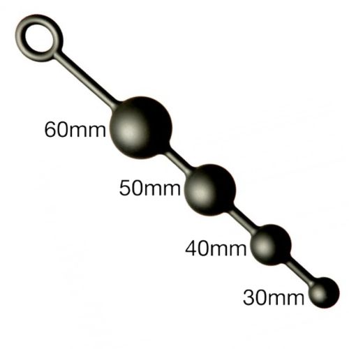 Stretch Anal Balls Multi Set 1 Black from Online Poppers UK