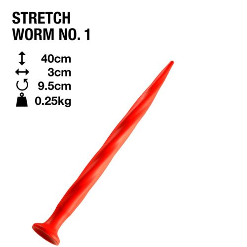 Stretch Worm 1 Red from Online Poppers UK