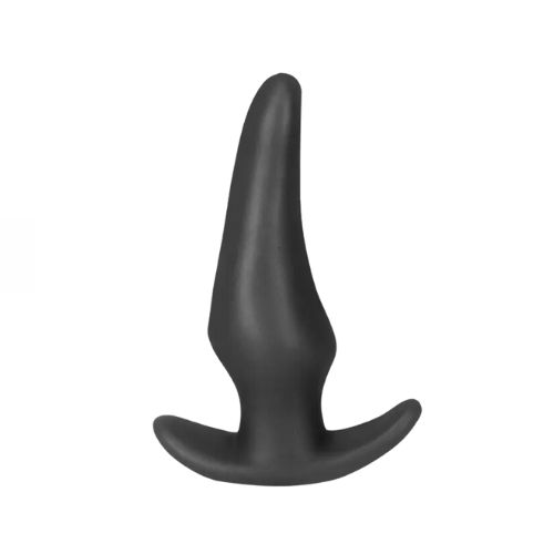 Liquid Silicone Prostate Butt Plug Black from Online Poppers